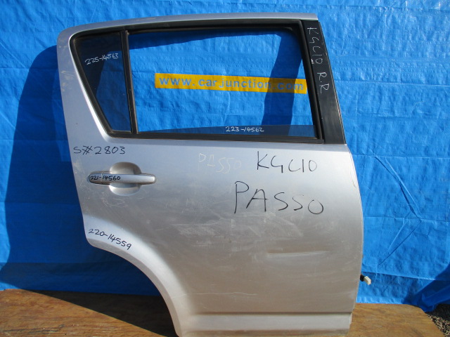 Used Toyota Passo DOOR GLASS REAR RIGHT
